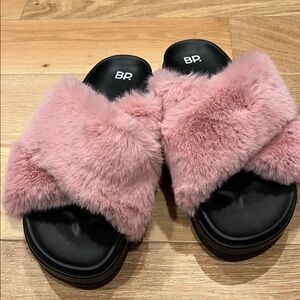 BP Women's Plush Pink‎ Slippers